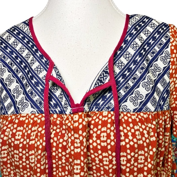 Flying Tomato Vibrant Multicolor Tunic Dress - Picture 3 of 16